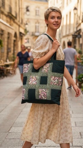 Handmade patchwork floral