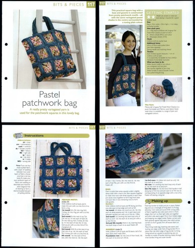 Pastel patchwork bag 117 - pastel,