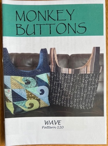 Monkey buttons wave bag - monkey, "wave"