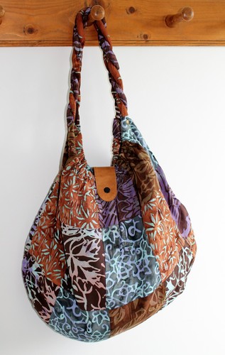 Bag brown patchwork - bag,