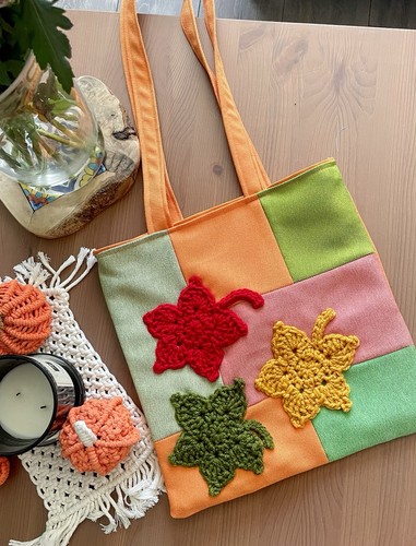 Solid patchwork autumn crochet - autumn,