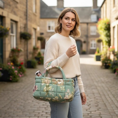 Floral pattern bento handbags - floral,