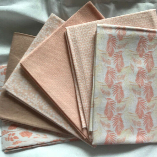 Bloom fat quarters - x, peach